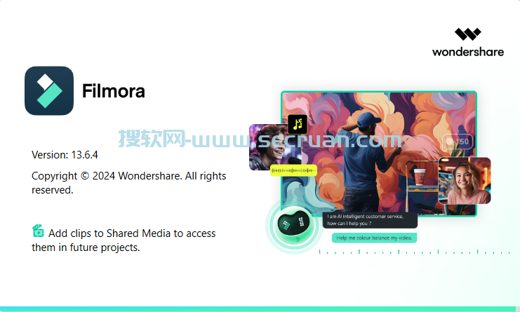 万兴喵影工厂 Wondershare Filmora v13.6.13.9072 绿色破解版 破解版 绿色版 喵影工厂 喵影工厂破解版 第1张