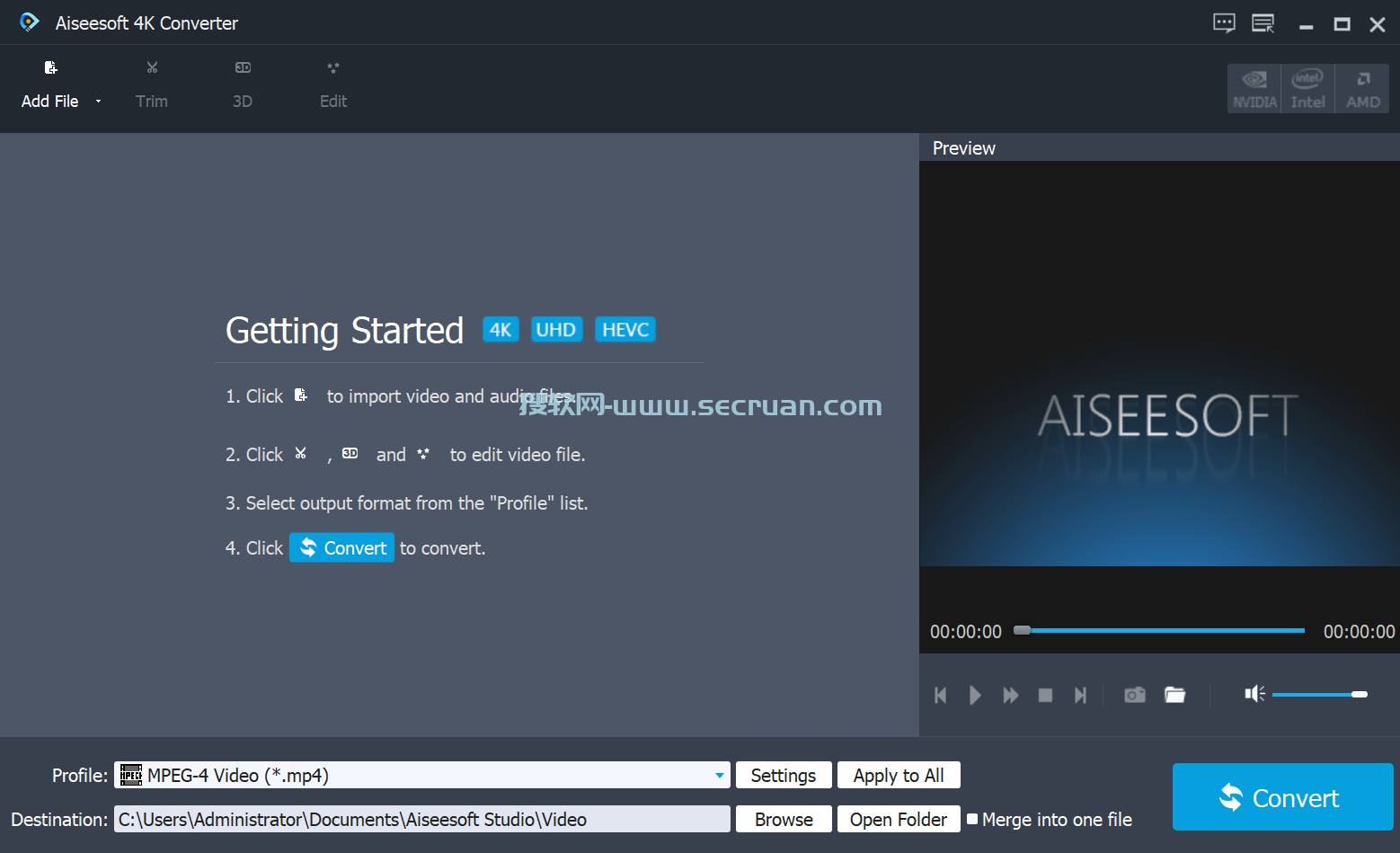 4K格式转换 Aiseesoft 4K Converter v9.2.52 多语言绿色版 绿色版 9 第1张