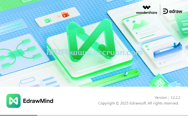 Wondershare EdrawMind Pro v12.2.2.1053 破解版-亿图脑图软件 破解版 12 亿图脑图软件破解版 第1张